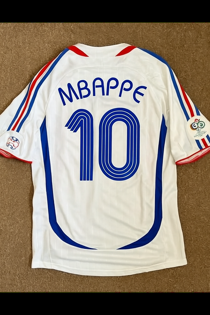 Kylian Mbappe France 2006 World Cup Final White Retro Kit – | Trikot | Maillot