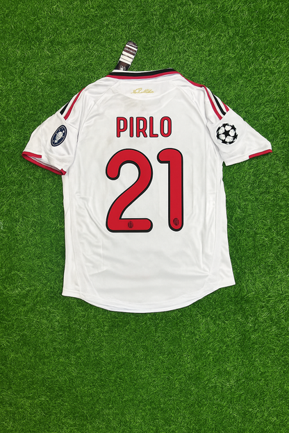 Maillot rétro blanc Andrea Pirlo Milan saison 2009-2010