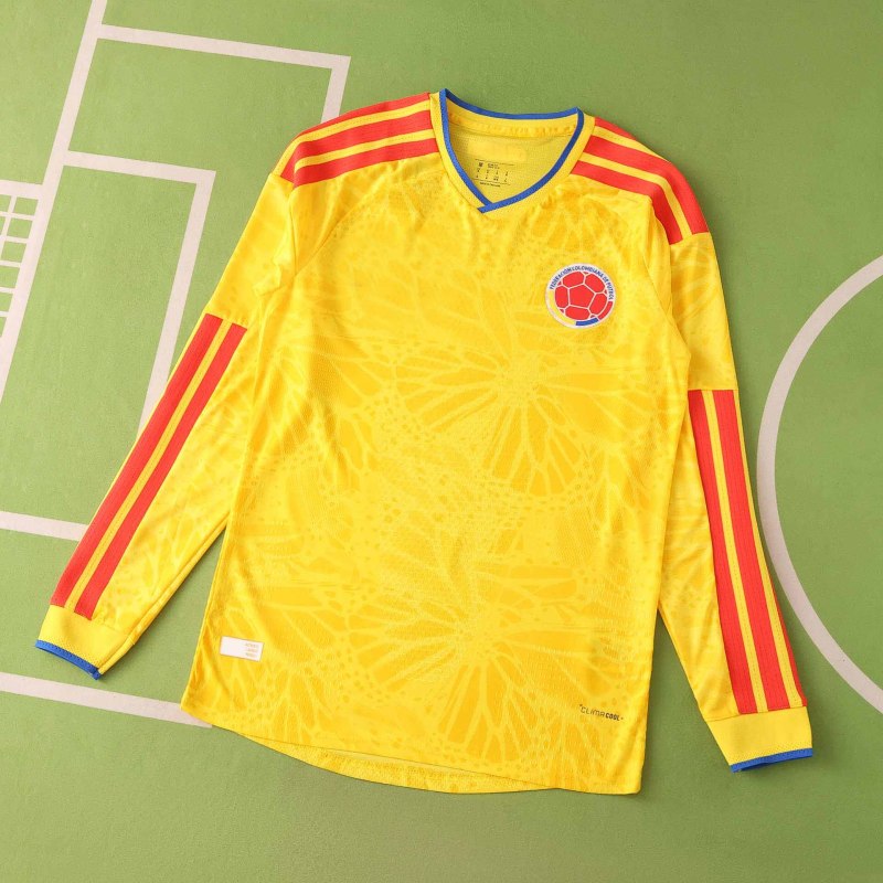 Colombia 2026 World Cup Home Long Sleeve Jersey Trikot Maillot
