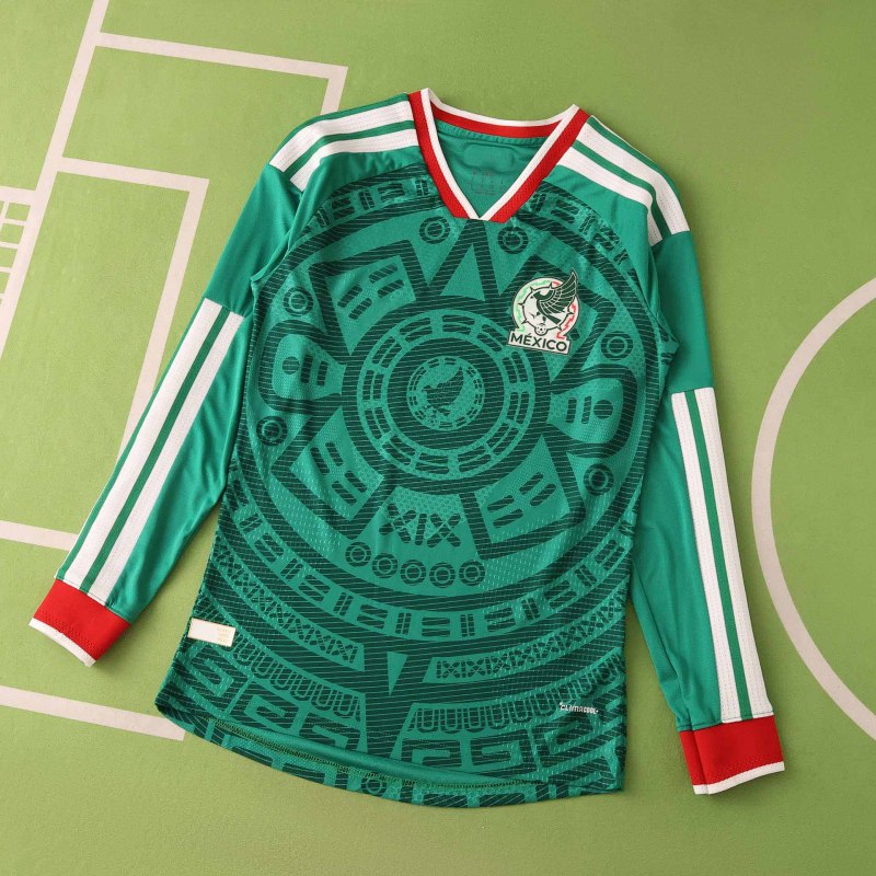 Mexico 2026 World Cup Home Long Sleeve Jersey Trikot Maillot