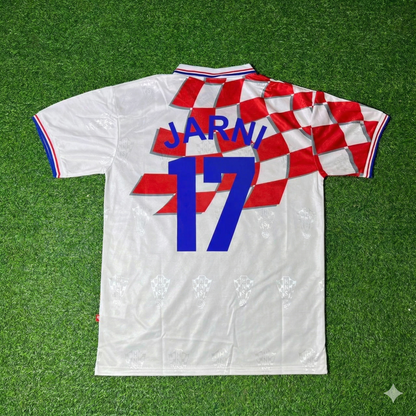 Robert Jarni Croatia 1998 World Cup Retro Football Jersey Kit