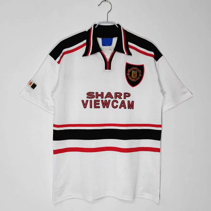 Manchester United Retro 1998 99 Retro white  Jersey Maillot Knitwear Maglia