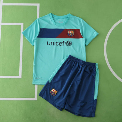 FC Barcelona 2010/11 Away Retro Kids Kit Jersey KinderTrikot Maillot Enfant Soccer Shirt