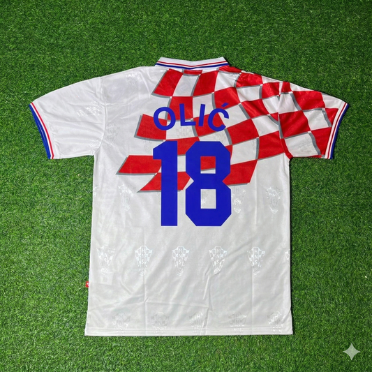 Ivica Olic Croatia Retro Football Jersey Kit