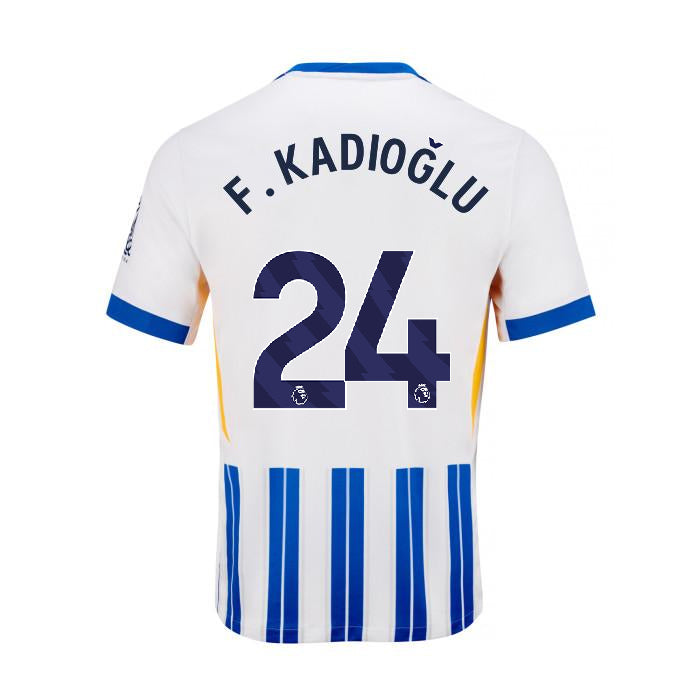 Ferdi Kadioglu Brighton Hove Albion Formasi 2024 2025 New Season Blue White Forma Jersey Maillot Trikot Maglia