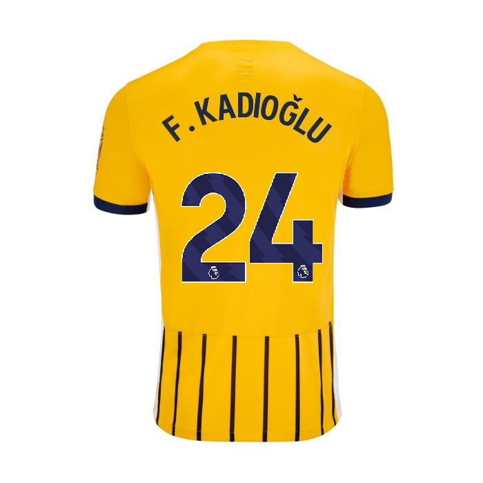 Ferdi Kadioglu Brighton Yeni Sezon Forma 2024 2025 New Season Orange Black Away Forma Jersey Maillot Trikot Maglia