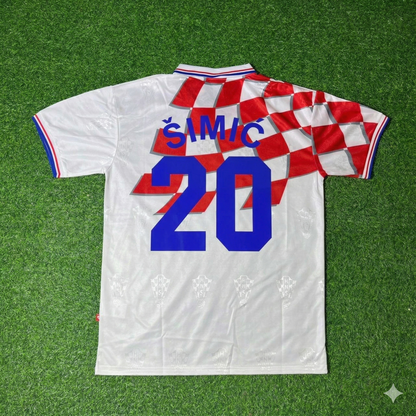 Dario Simic Croatia 1998 World Cup Retro Football Jersey Kit