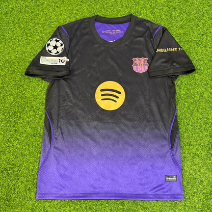 Alejandro Balde #3 Barcelona 2027 Champions League Patch New Season Away Jersey Trikot Maillot Soccer Shirt