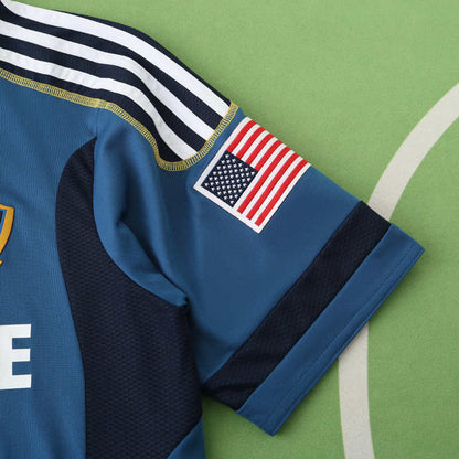 LA Galaxy 11/12 Saison Auswärts Retro Blau Trikot Fußballtrikot