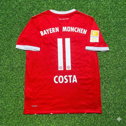 Douglas Costa Bayern Munich 2017-2018 Retro Home Jersey