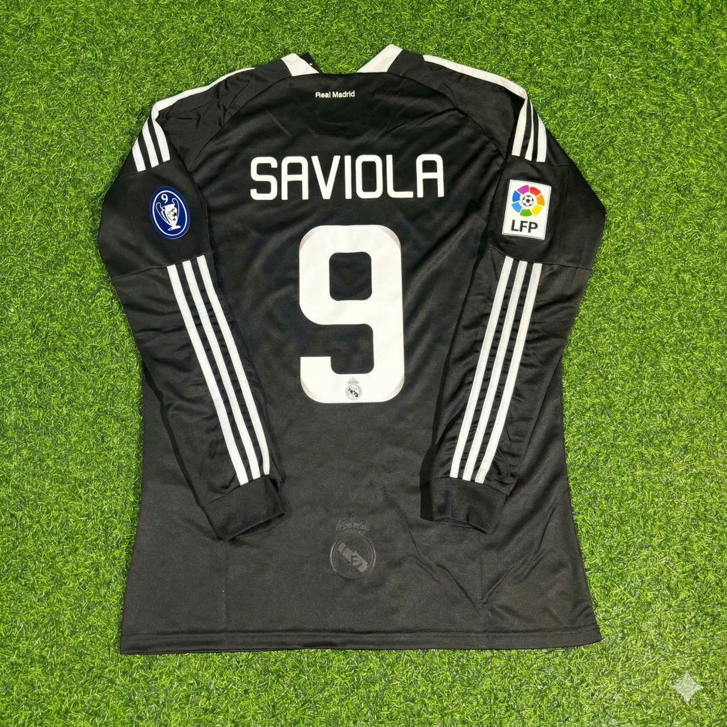 Javier Saviola #9 Real Madrid 2009 Away Retro Jersey
