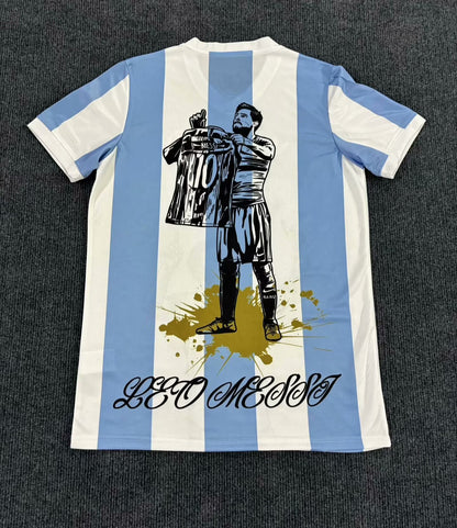 Lionel Messi GOAT Argentinien Champion Spezialtrikot Trikot Maillot Fußballtrikot