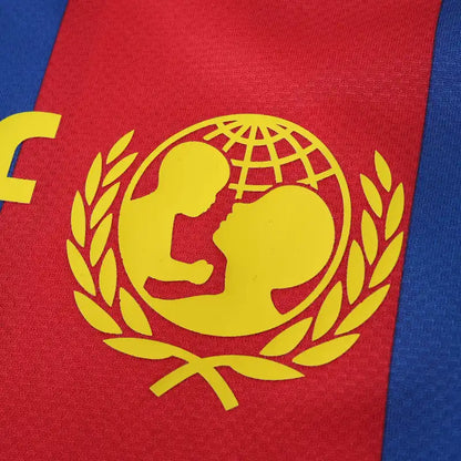 FC Barcelona 10/11 Season Home Final Match Retro Jersey Trikot Soccer Shirt