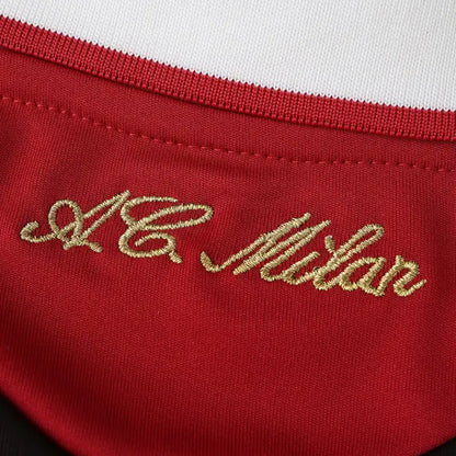 A.C.Milan 09/10 Season Red Home Long sleeved Retro Jersey Trikot Soccer Shirt