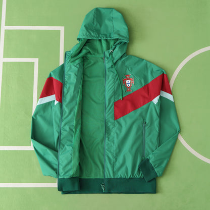 Portugal Green - Red Special Hoodie Windbreaker