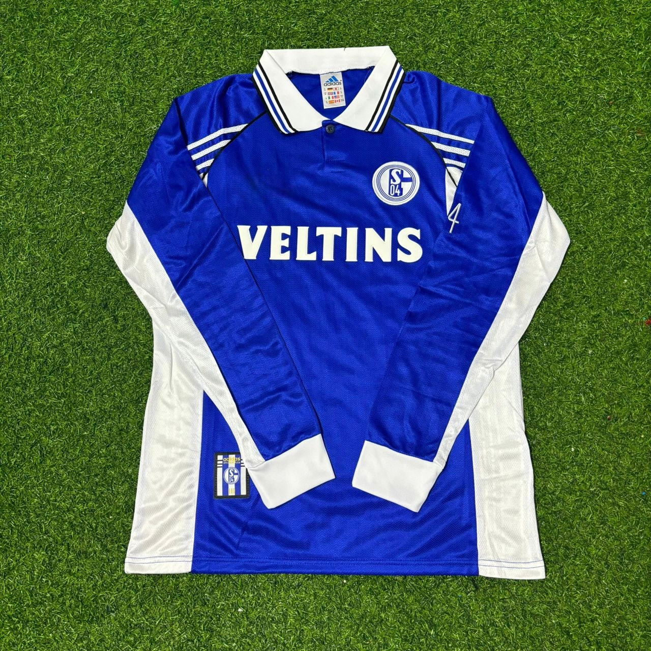 Schalke 04 1998-2000 Langarm Retro Fussballtrikot