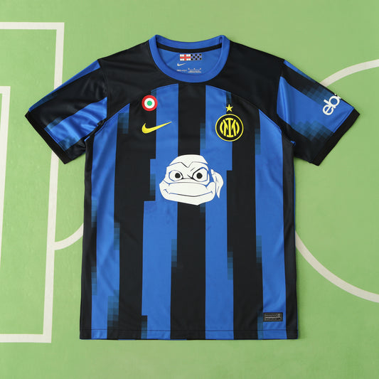 23-24 Inter Milan Home Ninja Turtle Football Jersey Maillot Knitwear Maglia