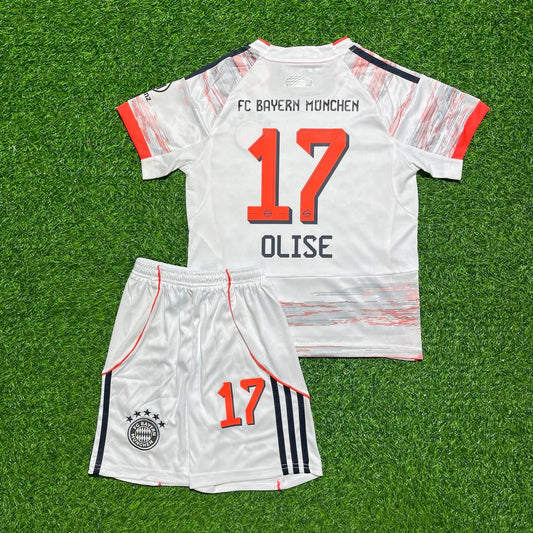 Maillot Extérieur Enfant Michael Olise #17 Bayern Munich Nouvelle Saison