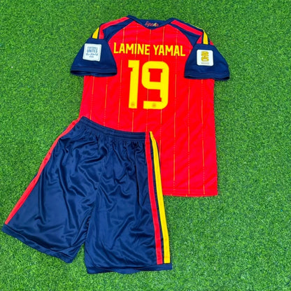 Lamine Yamal Spain 2026 World Cup Kids Football Jersey