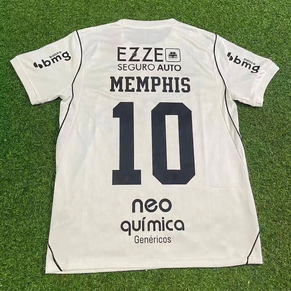 Memphis Depay Corinthians 2026-2027 Special White Football Jersey