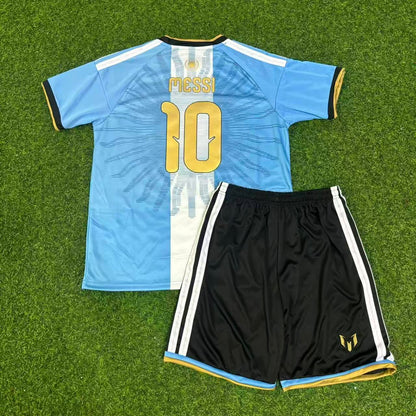 Lionel Messi #10 Argentina Last Final Match Farewell with short