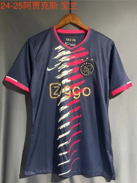 Ajax Fußballtrikot für die Saison 24–25 in Schwarz