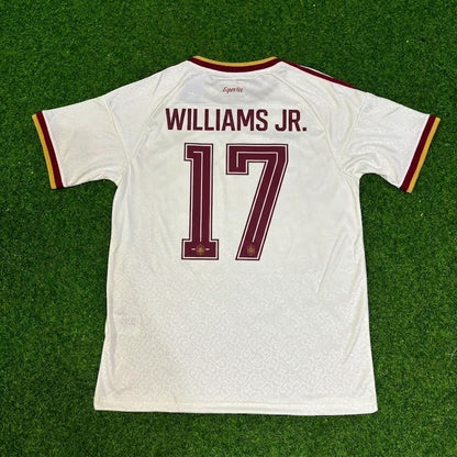 Nico Williams Jr. #17 Spain Two Star 2026 World Cup Champions Away Jersey Trikot Maillot