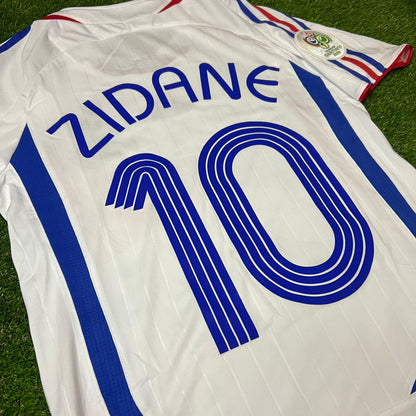 Zinedine Zidane France 2006 World Cup Final White Retro Kit – | Trikot | Maillot Soccer Shirt