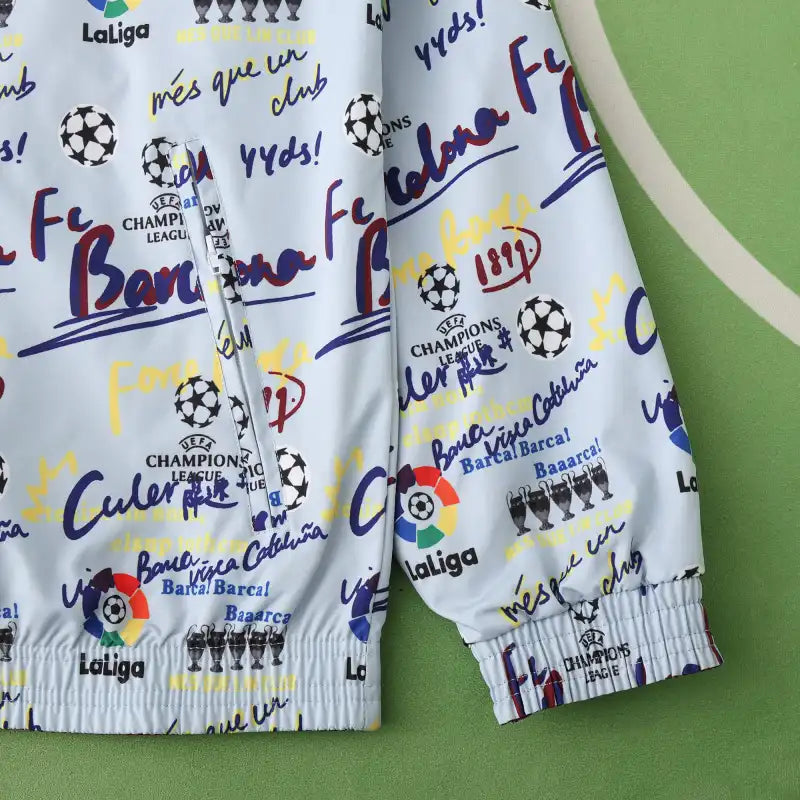 Barcelona  New Season Both Sides Football Windbreaker Windjacke