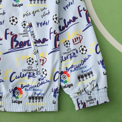 Barcelona  New Season Both Sides Football Windbreaker Windjacke