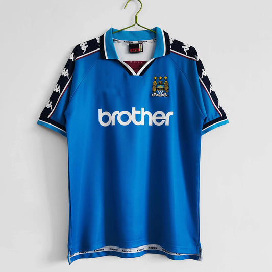 97/98 Manchester City Mavi Retro Forma