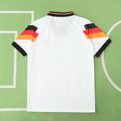 Germany Deutschland 1992 Season Home White Retro Jersey Trikot Soccer Shirt
