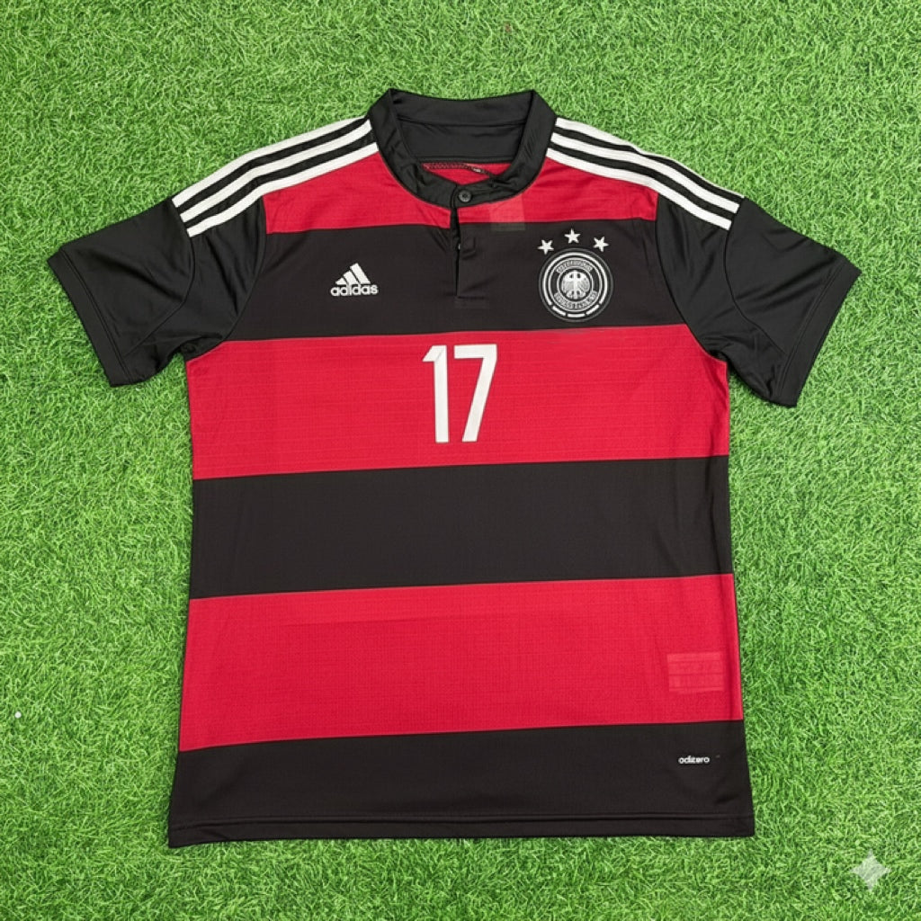 Leon Goretzka Germany Deutschland 2014 World Cup Brazil Black Red Retro Jersey Trikot Soccer Shirt