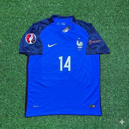 Blaise Matuidi #14 France Euro 2016 Home Retro Football Jersey