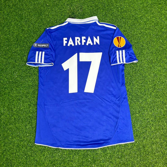 Jefferson Farfan Schalke 04 2011 2012 Retro Football Jersey Trikot Maillot Soccer Shirt