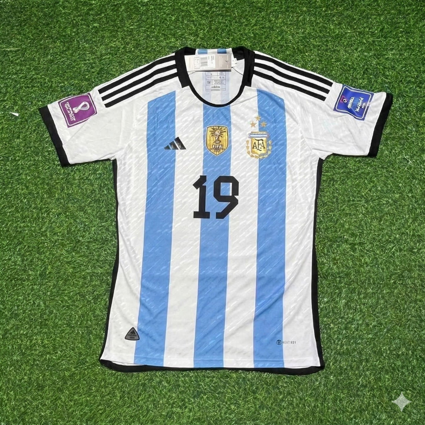 Nicolás Otamendi 19- Argentina 2022 Qatar World Cup Champion Home Jersey Maillot Trikot Maglia Soccer Shirt