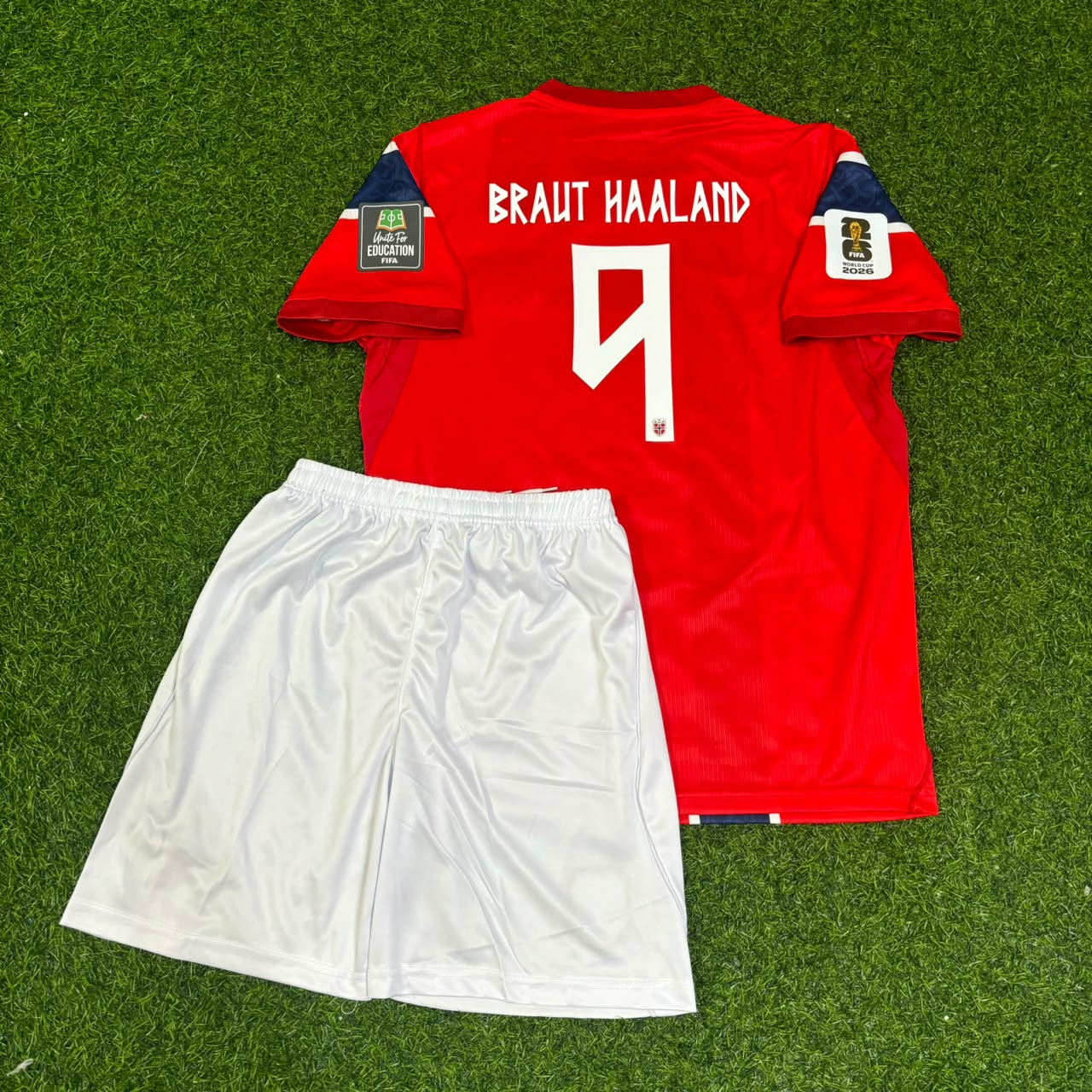 Erling Braut Haaland Norway 2026 World Cup Kids Football Jersey