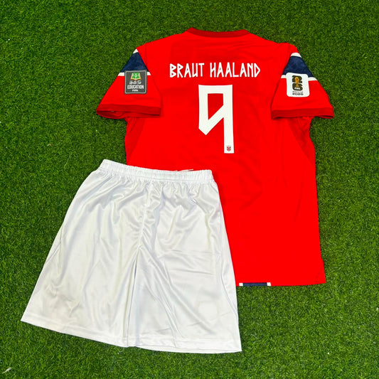 Erling Braut Haaland Norway 2026 World Cup Kids Football Jersey