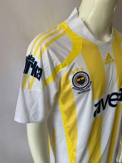 Alex de Souza Fenerbahçe 2007-2008 White Retro Kit Jersey – | Trikot | Maillot Soccer Shirt