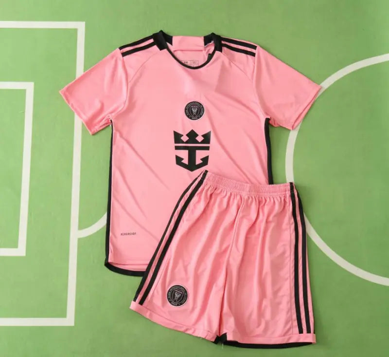 New Season Lionel Messi Pink Kids Kit Kindertrikot Maillot Enfant Kindertrui (Ages 3-13)