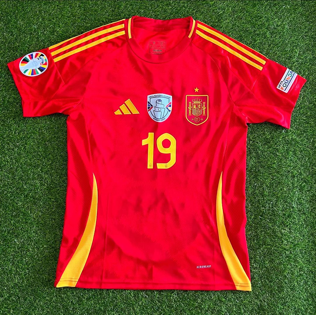 Spain Lamine Yamal EURO 2024 Football Jersey Maillot Trikot Camiseta