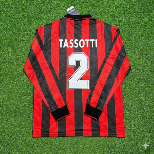 Mauro Tassotti #2 AC Mailand 1993 1994 Heim Langarm Retro Trikot