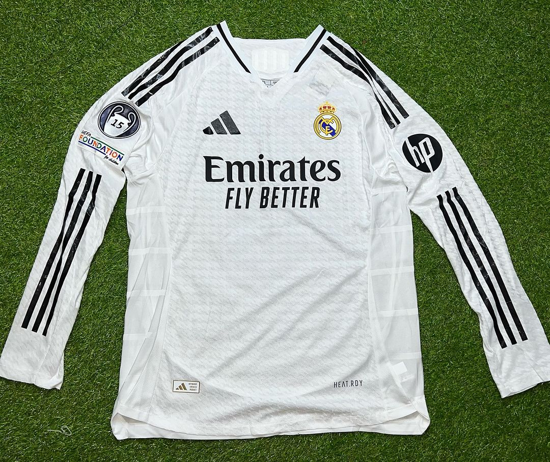 Real Madrid Long Sleeves New Season 24/25 Homeowner White Jersey Mbappe Bellingham Vini JR