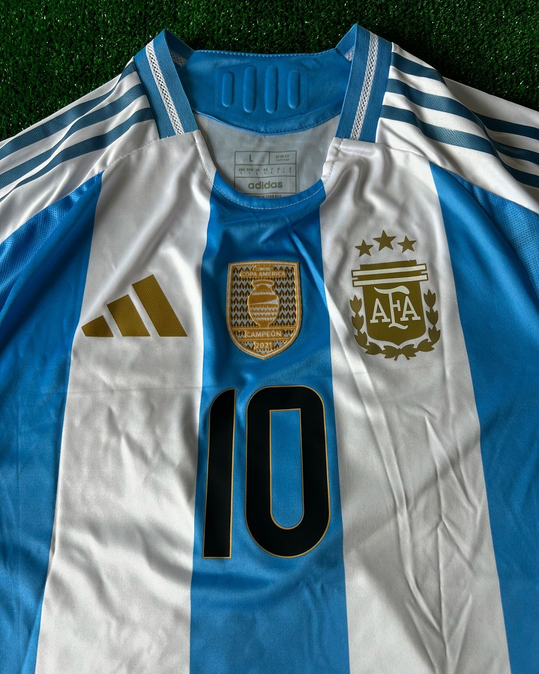 Lionel Messi Argentina 2024 Copa America Home Jersey Maillot Trikot Maglia