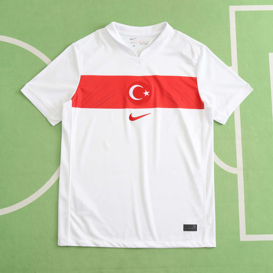 Turkey Turkiye UEFA 2024 Beyaz Deplasman Away Forma Football Jersey Maglia Trikot