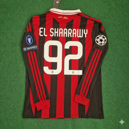 Stephen El Shaarawy Milan 2009 2011 Retro Long Sleeve Jersey Maillot Trikot Maglia