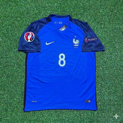 Dimitri Payet #8 France Euro 2016 Home Retro Football Jersey