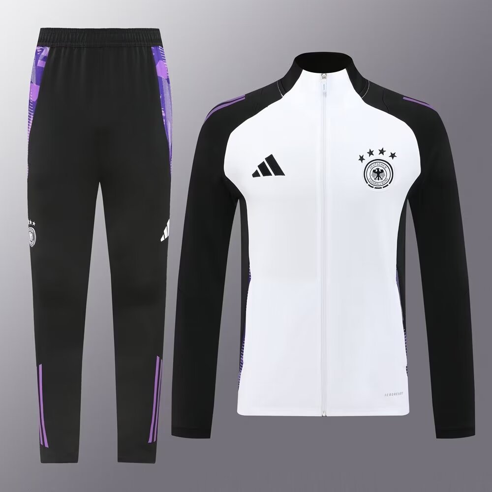 Germany Tracksuit Tracksuit White and Black