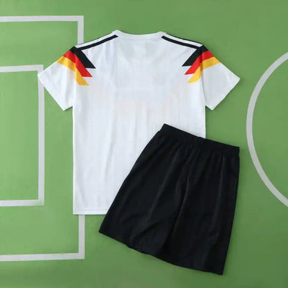 Germany Deutschland 1990 Home Retro Kids Kit Jersey KinderTrikot Maillot Enfant Soccer Shirt