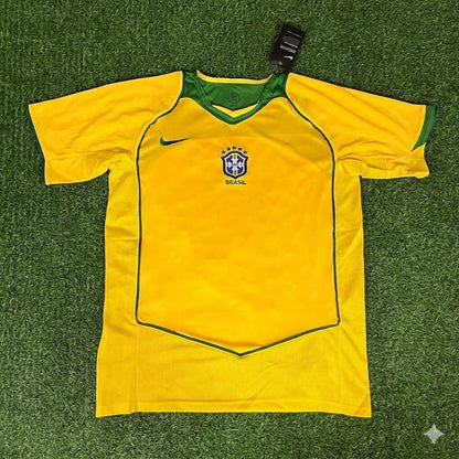 Brazil 2004–2006 Retro Kit Jersey – | Trikot | Maillot Soccer Shirt